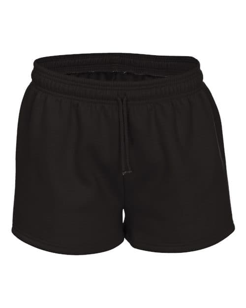 Badger Women's Athletic Fleece Shorts in Black