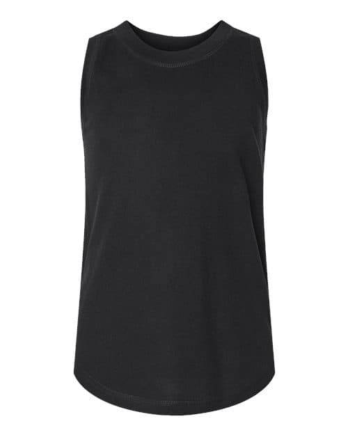 LAT Girls' Relaxed Fine Jersey Tank in Black