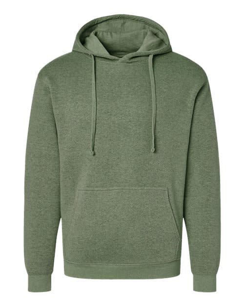 LAT Unisex Elevated Fleece Hoodie Sweatshirt in Bamboo Blackout