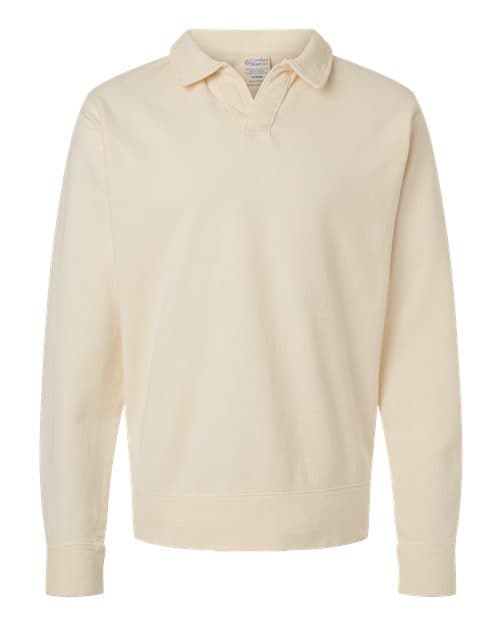 ComfortWash by Hanes Unisex Garment-Dyed Polo Collar Sweatshirt