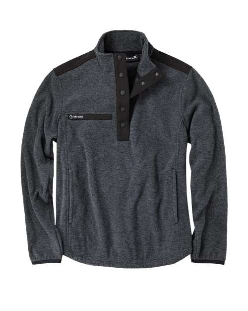 DRI DUCK Women's Sierra Melange Fleece Pullover in Charcoal
