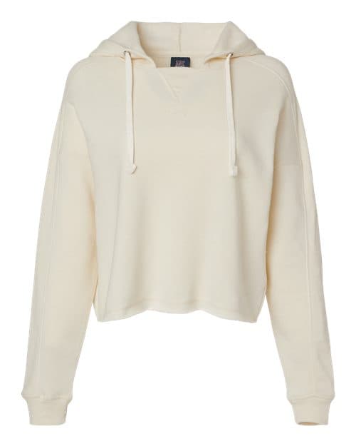 MV Sport Women's Angel Fleece Crop Hooded Sweatshirt