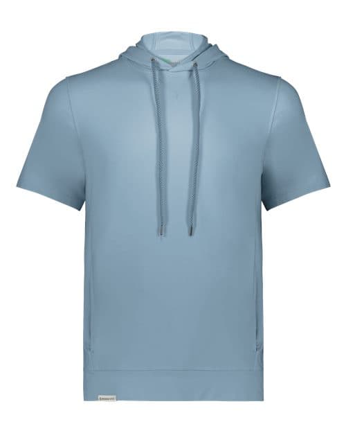Holloway Men's Eco Revive™ Ventura Soft Knit Short Sleeve Hooded Sweatshirt