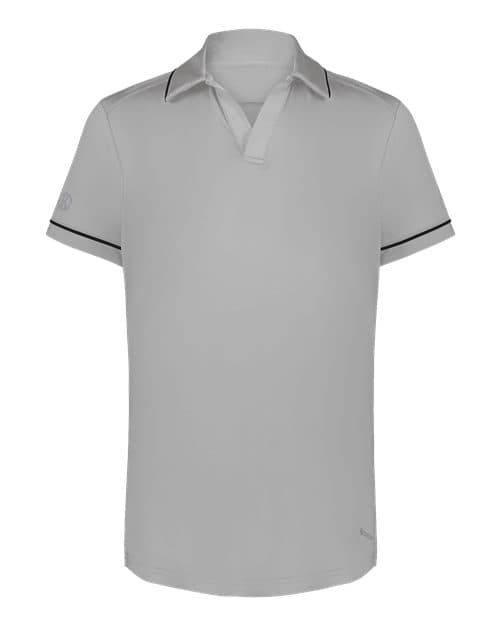 Holloway Women's CoolCore® Polo in Athletic Grey/ Black
