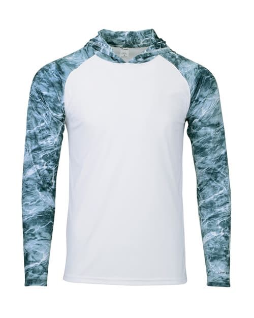 Paragon Men's Biloxi Performance Colorblocked Hooded Long Sleeve T-Shirt