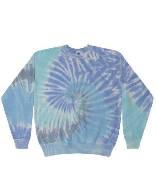 Colortone Unisex Tie-Dyed Fleece Crewneck Sweatshirt