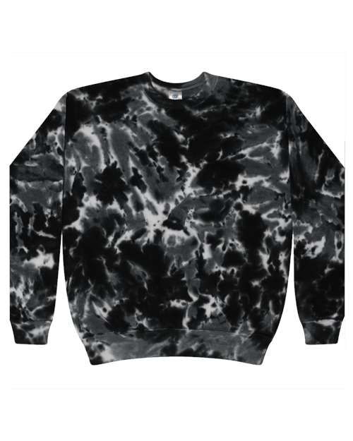 Colortone Unisex Tie-Dyed Fleece Crewneck Sweatshirt