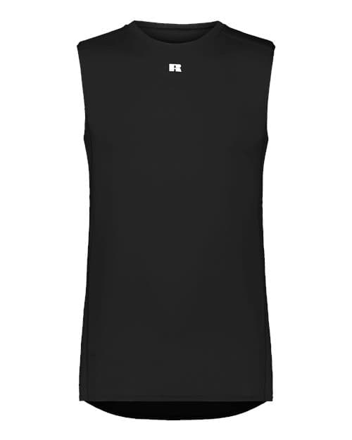 Russell Athletic Unisex CoolCore® Compression Tank Top in Black
