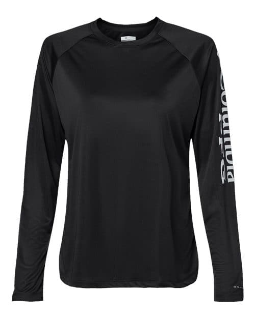 Columbia Women's PFG Tidal Tee™ II Long Sleeve in Black/ Cirrus Grey