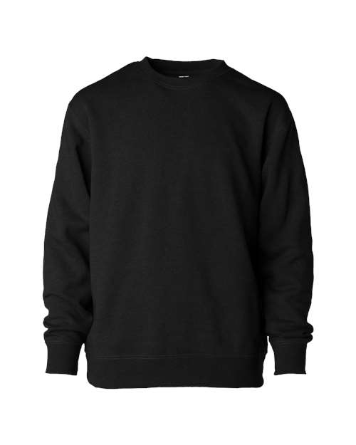 Independent Trading Co. Youth Lightweight Special Blend Crewneck Sweatshirt in Black