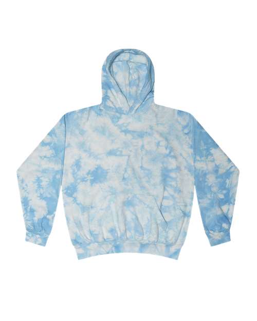 Colortone Unisex Crystal Wash Hooded Sweatshirt in Crystal Baby Blue