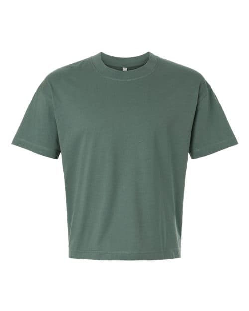LAT Unisex Boxy Jersey Tee in Basil