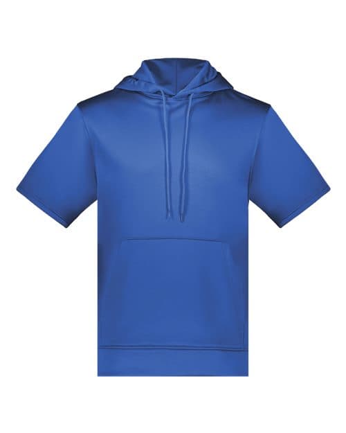 Augusta Sportswear Unisex Fleece Short Sleeve Hooded Pullover