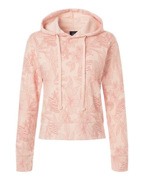 MV Sport Women's Maddie Floral Print Hooded Sweatshirt