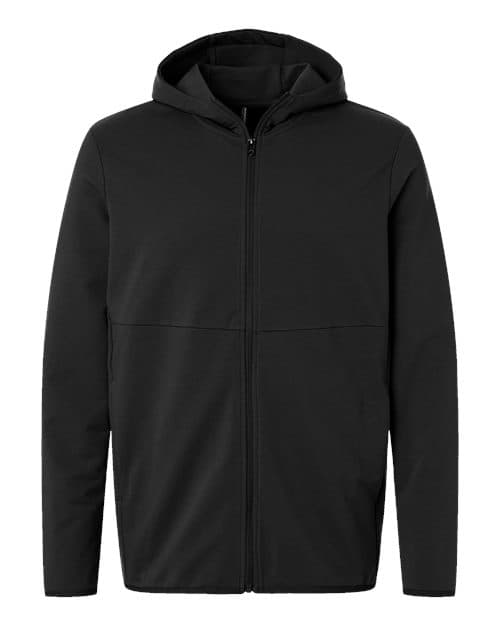 Independent Trading Co. Unisex Perform Full-Zip Hooded Sweatshirt in Black