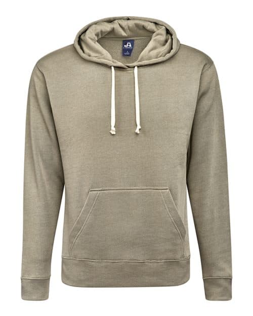 J. America Men's Triblend Fleece Hooded Sweatshirt
