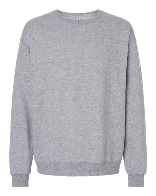 JERZEES Unisex Ultimate CVC Crewneck Sweatshirt in Athletic Heather