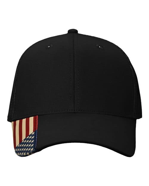 Kati USA Flag Mesh Cap in Black/ USA Mesh