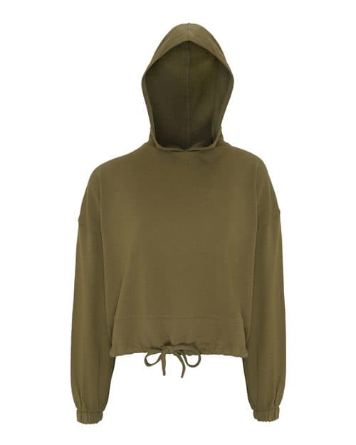 TriDri Women's Cropped Maria Hooded Sweatshirt