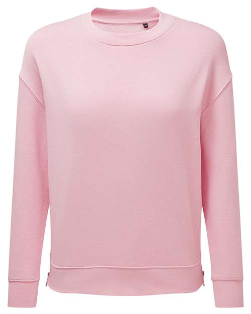 TriDri Women's Billie Side-Zip Crewneck Sweatshirt