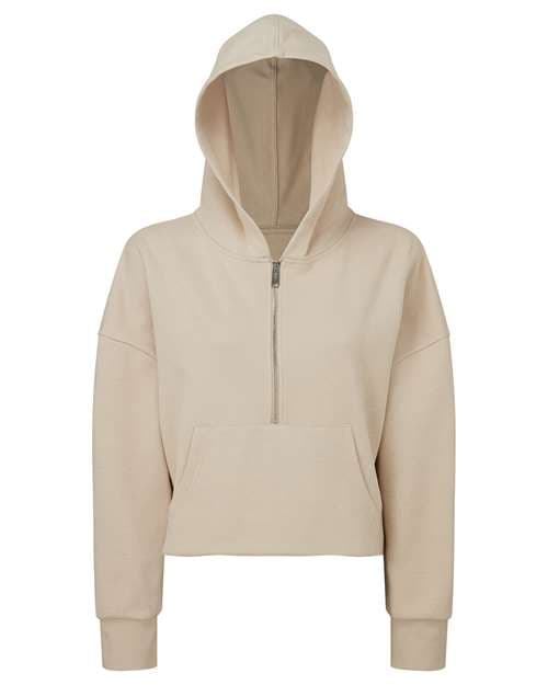 TriDri Women's Alice Half-Zip Hooded Sweatshirt