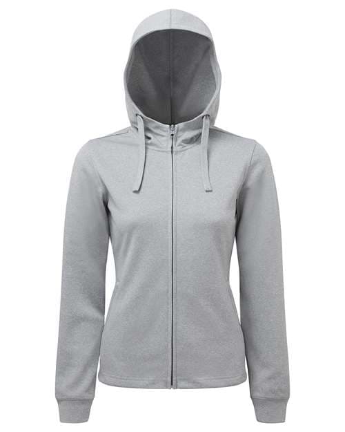 TriDri Women's Spun Dyed Full-Zip Hooded Sweatshirt