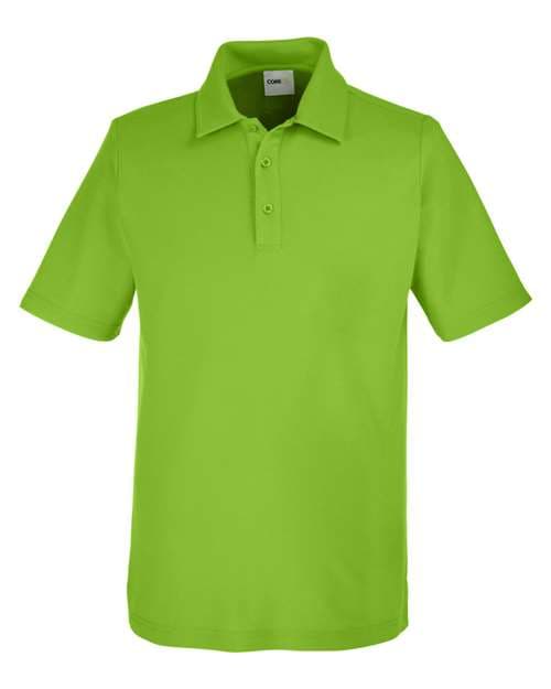 CORE365 Men's Fusion ChromaSoft™ Pique Polo in Acid Green