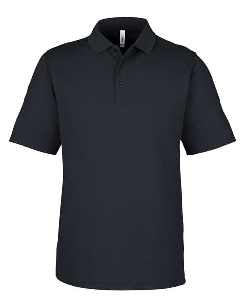 CORE365 Men's Market Snag Protect Mesh Polo in Black