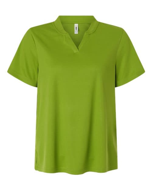 CORE365 Women's Nova Performance Pique Polo in Acid Green