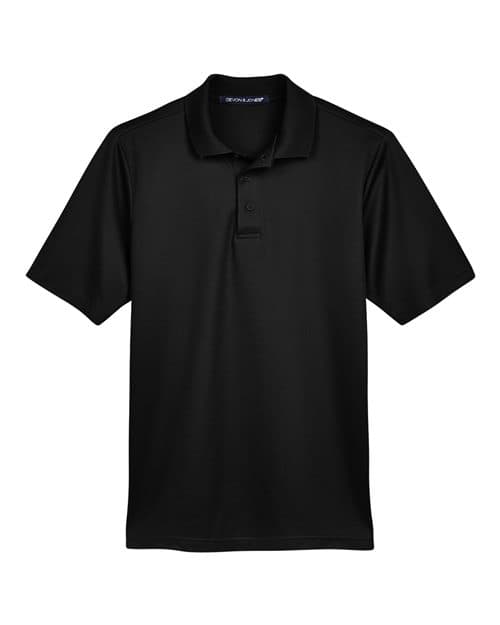 Devon & Jones Men's CrownLux Performance® Plaited Polo in Black