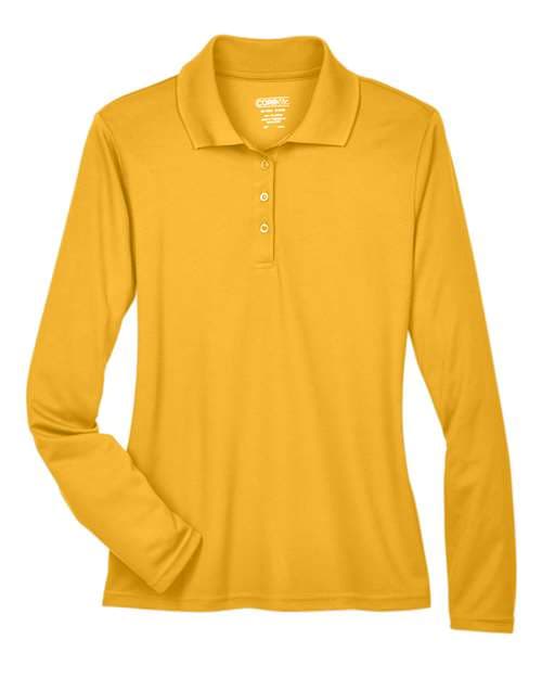 CORE365 Women's Pinnacle Performance Long Sleeve Piqué Polo