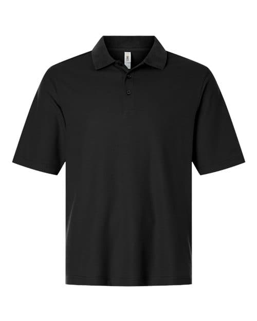 CORE365 Men's Tall Resolve CVC Performance Pique Polo in Black
