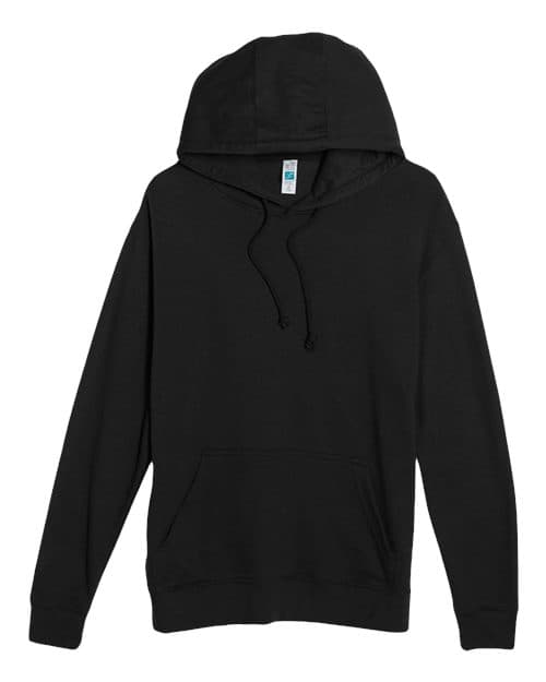 Lane Seven Unisex French Terry Hoodie Sweatshirt in Black
