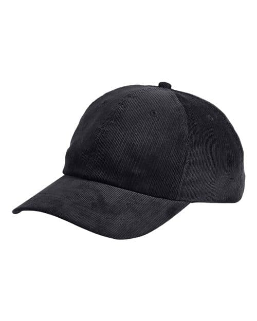 Big Accessories Corduroy Cap in Black
