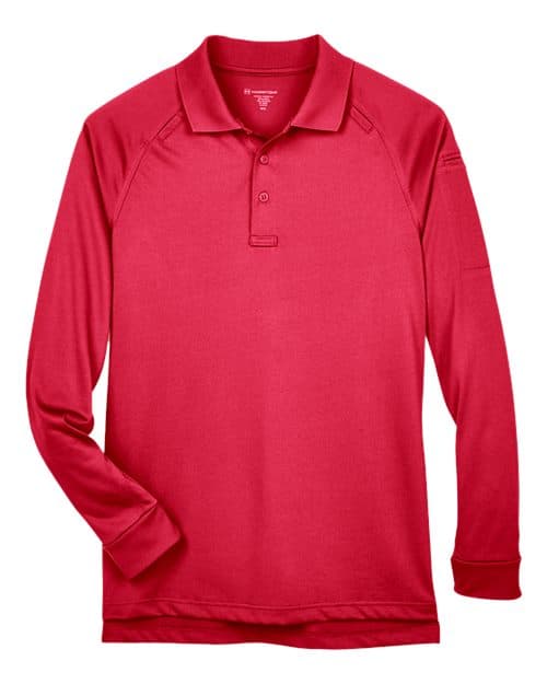 Harriton Men's Advantage Long Sleeve Tactical Polo