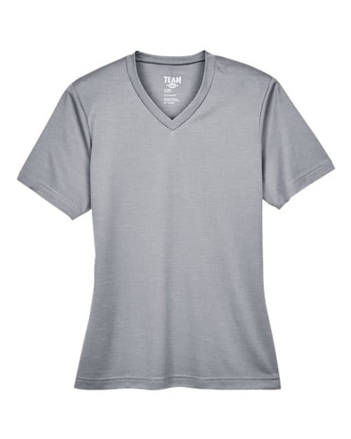 Team 365 Women's Sonic Heather Performance T-Shirt in Athletic Heather