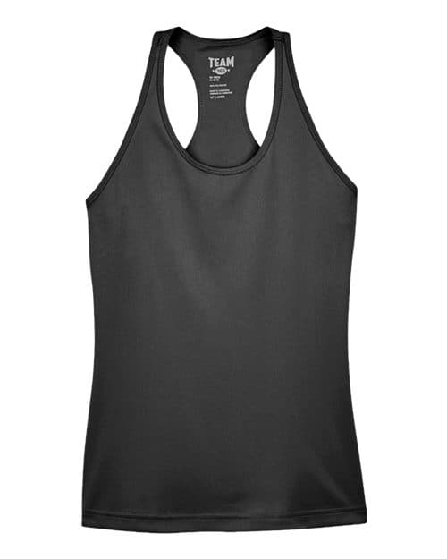 Team 365 Women's Zone Performance Racerback Tank in Black
