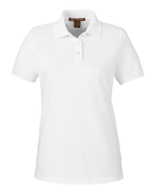 Harriton Women's Valiant Cotton Snag Protect Polo