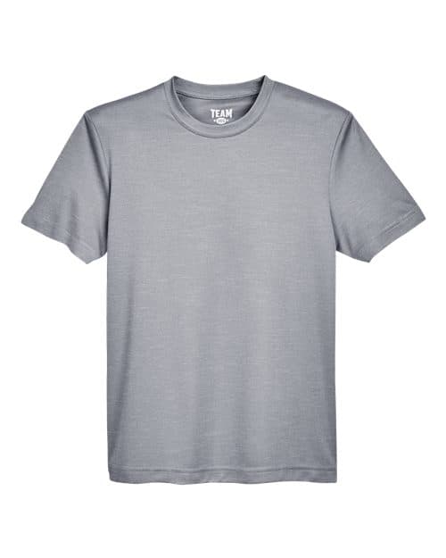 Team 365 Youth Sonic Heather Performance T-Shirt in Athletic Heather