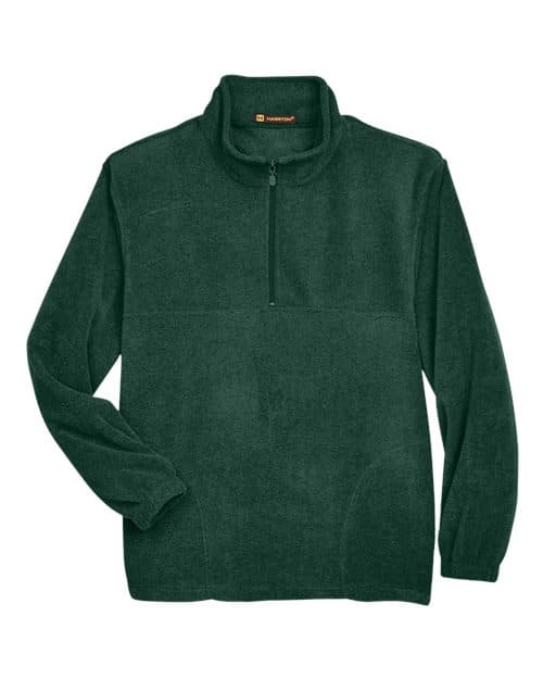 Harriton Men's Fleece Quarter-Zip Pullover