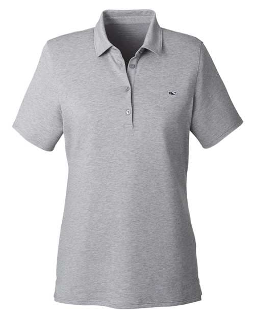 vineyard vines Women's Edgartown Pique Polo in Barracuda