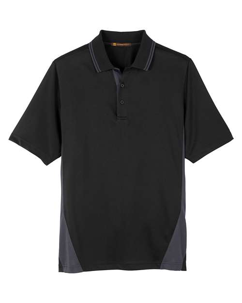 Harriton Men's Tall Flash Snag Protection Plus IL Colorblock Polo