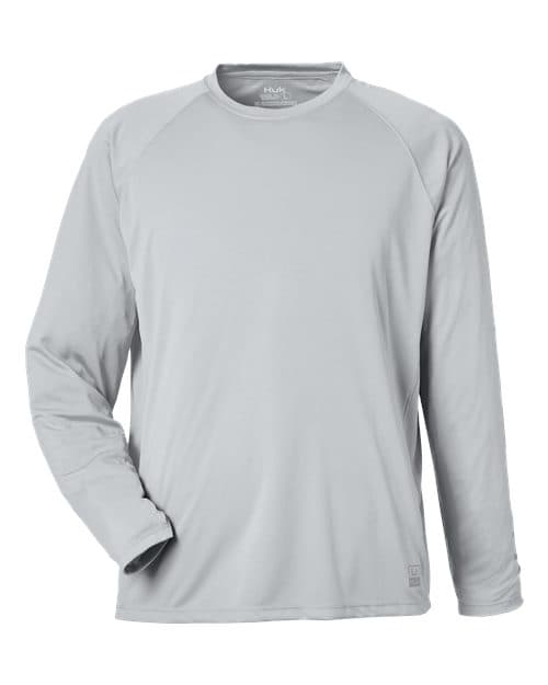 HUK Men's LoPro Pursuit Long Sleeve T-Shirt in Harbor Mist