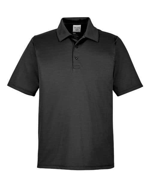 Team 365 Men's Tall Zone Performance Polo in Black