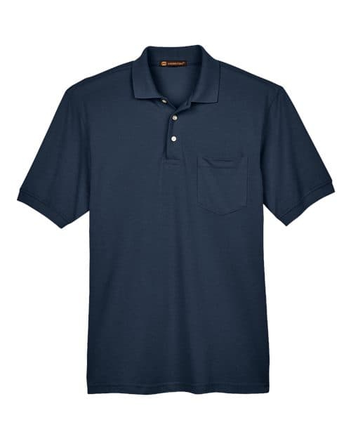 Harriton Men's Easy Blend™ Polo with Pocket