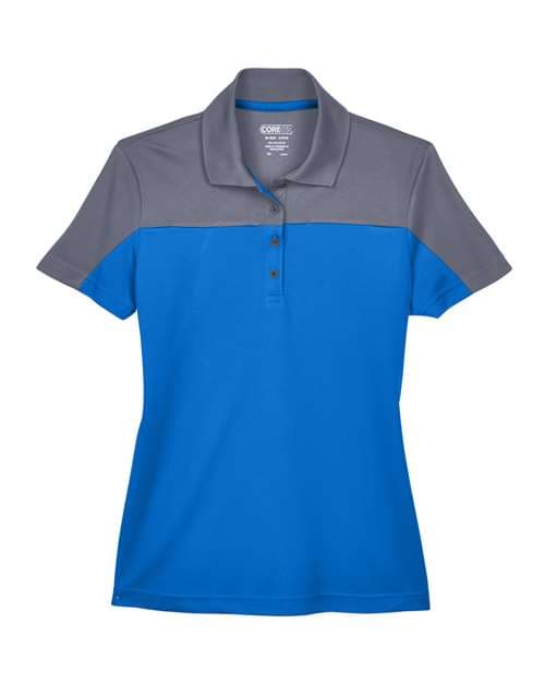 CORE365 Women's Balance Colorblock Performance Piqué Polo