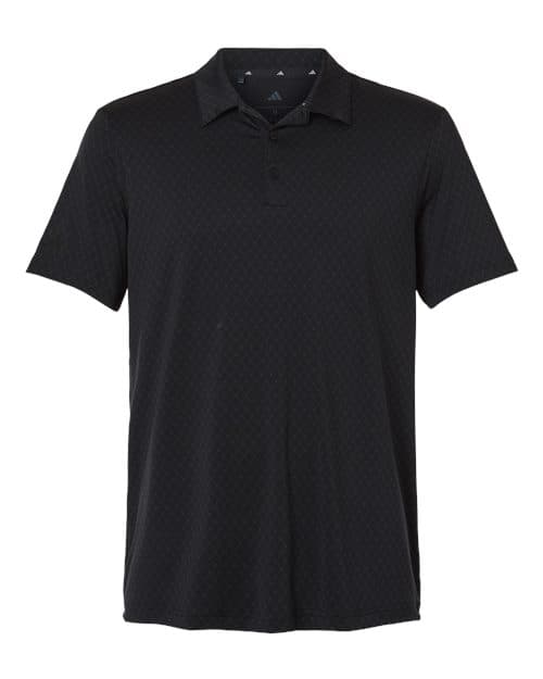 Adidas Men's 4-Way Stretch Printed Polo in Carbon