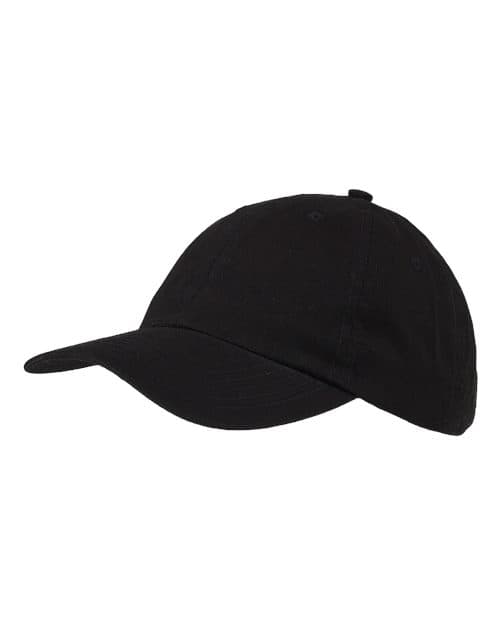 Big Accessories Classic Brushed Twill Cap in Black