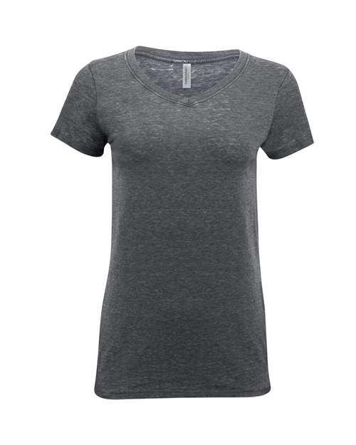 Threadfast Apparel Women's Vintage Dye V-Neck T-Shirt