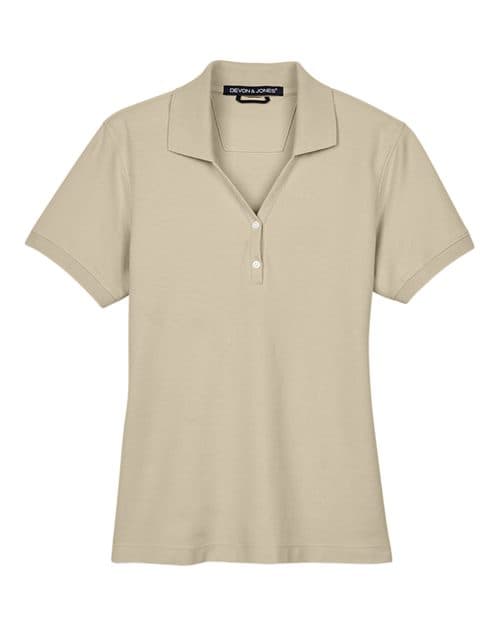 Devon & Jones Women's Pima Piqué Polo